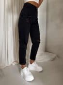 Jeansy MOM FIT PREMIUM – czarne Jeansy MOM FIT PREMIUM – czarne