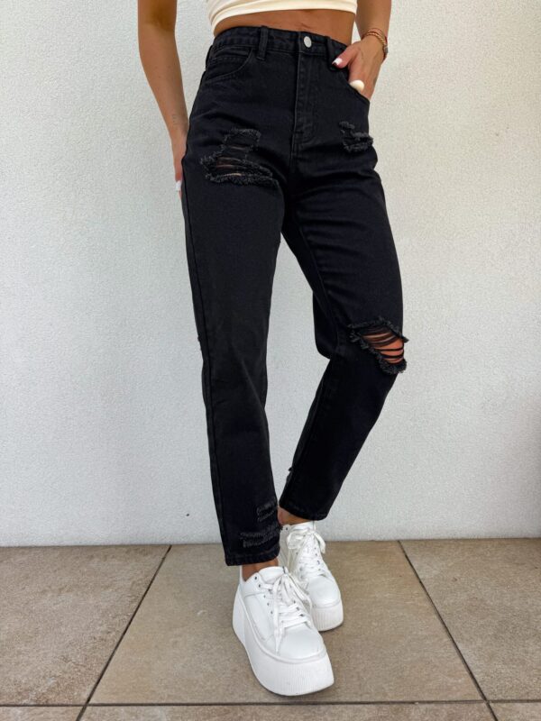 Jeansy MOM FIT PREMIUM – czarne Jeansy MOM FIT PREMIUM – czarne