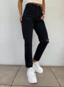 Jeansy MOM FIT PREMIUM – czarne Jeansy MOM FIT PREMIUM – czarne