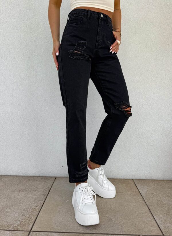Jeansy MOM FIT PREMIUM – czarne Jeansy MOM FIT PREMIUM – czarne