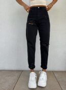 Jeansy MOM FIT PREMIUM – czarne Jeansy MOM FIT PREMIUM – czarne